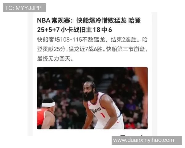 快船与猛龙季前赛精彩对决视频回顾分析及赛后亮点总结